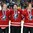 MOSCOW, RUSSIA - MAY 22: Canada's Sam Reinhart #23, Morgan Rielly #44, Matt Duchene #9, Michael Matheson #7 and Corey Perry #24 look on during the national anthem after a 2-0 gold medal game win over Finland at the 2016 IIHF Ice Hockey World Championship. (Photo by Andre Ringuette/HHOF-IIHF Images)

